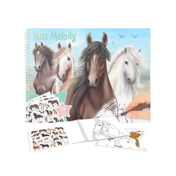 Miss Melody Horse Colouring Book