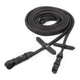 Schockemohle Rolled Rubber Reins - Black/Silver