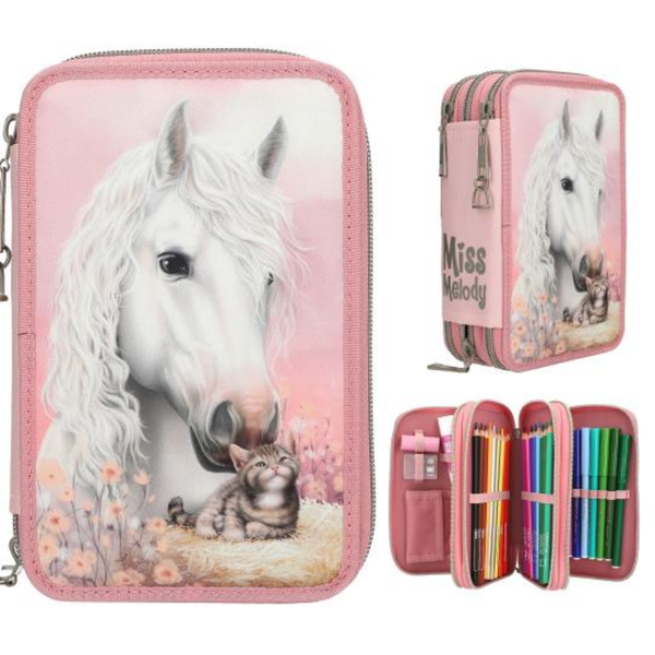 Miss Melody Triple Pencil Case True Friends