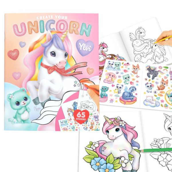 Ylvi Create Your Unicorn Colouring Book