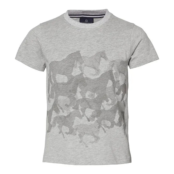 Mountain Horse Junior Running Horse Tee - Grey Melange