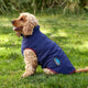 WeatherBeeta ComFiTec Fleece Zip Dog Coat - Navy/Burgundy