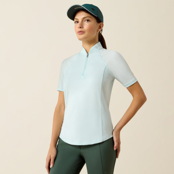 Ariat Ladies Soquel 1/4 Zip Baselayer - Starlight Blue