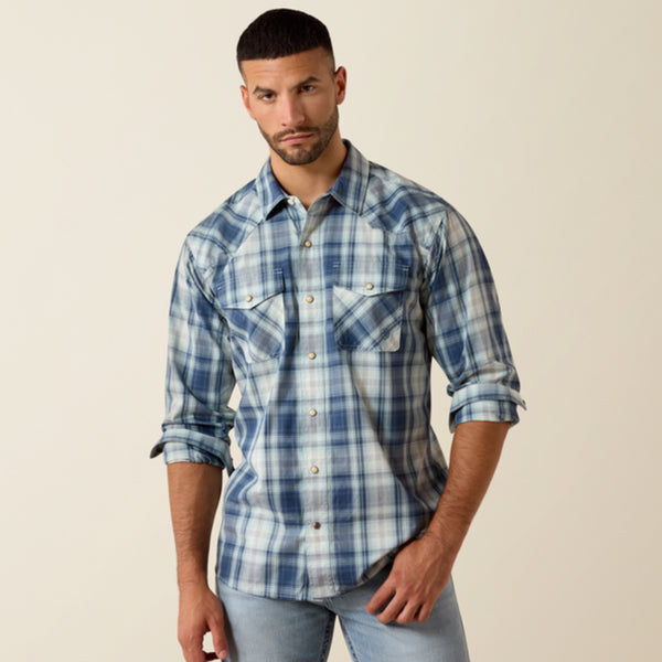 Ariat Mens Retro Heathcliff Shirt - Key Largo Plaid