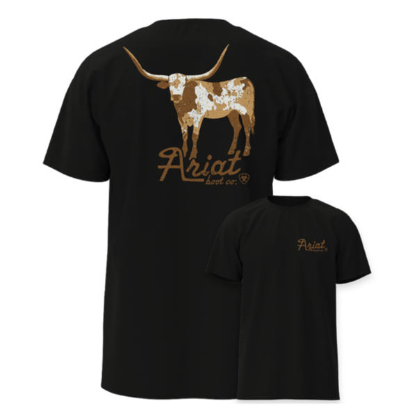 Ariat Mens Cowmooflage T-Shirt - Black