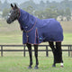 Weatherbeeta Comfitec Essential Turnout Detacha-A-Neck 220g - Navy/Burgundy