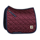 WeatherBeeta Satin Luxe Air-Tec Quilted Dressage Saddle Pad - Burgundy Burgundy