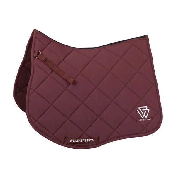 Weatherbeeta Soft Shell Pad 3D Air-Tec All Purpose Saddle Pad - Burgundy