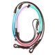 Dublin Pastel Rainbow Reins - Brown/Multi