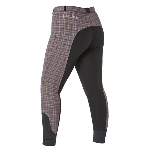 Firefoot Ladies Farsley Checked Breeches - Grey Check