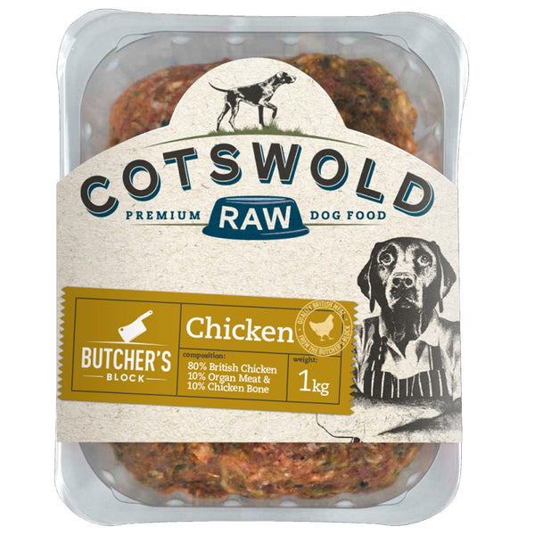 Cotswold Raw Butchers Block 1kg - Chicken