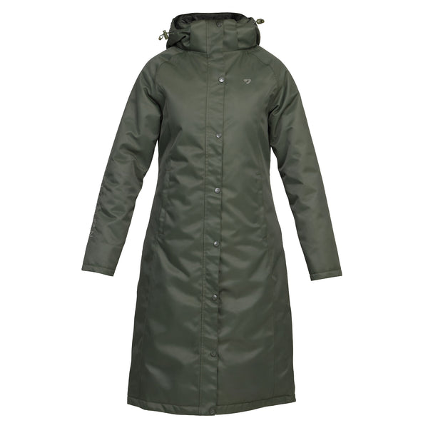 Aubrion Ladies Eltar Long Waterproof Coat - Khaki