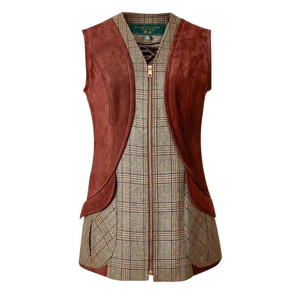 Holland Cooper Field Vest - Bourbon Tweed