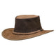 Barmah Hats 1064 Foldaway Cooler Suede Hat - Hickory