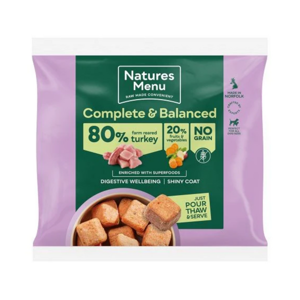 Natures Menu Farm Reared Turkey Nuggets - 1kg