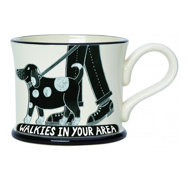 Moorland Pottery It's A Dog's Life Mug - Walkies In Yorkshire