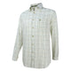 Hoggs of Fife Mens Balmoral Luxury Tattersall Shirt - Green/Brown