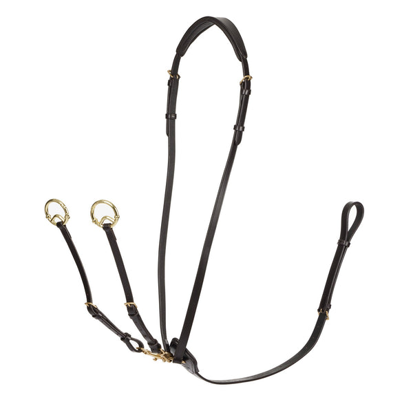 LeMieux Kudos Running Martingale - Brown/Brass