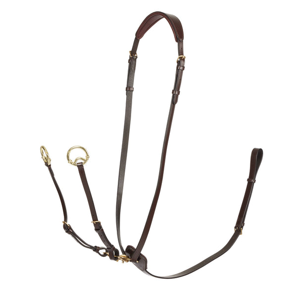 LeMieux Kudos Running Martingale - Havana/Brass