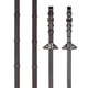 LeMieux Soft Rubber Reins with Stoppers - Brown/Silver