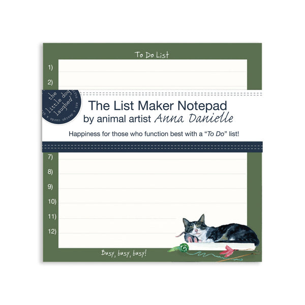 The Little Dog Laughed Busy Cat List Maker Notepads