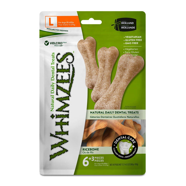 Whimzees Rice Bones - 9 Pack