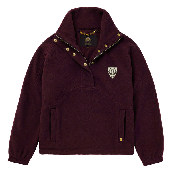 Holland Cooper Ladies Cranborne Over Head Fleece - Mulberry