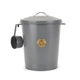 Scruffs Cantina 12L Steel Storage Pet Food Canister & Scoop - Dark Grey