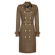 Holland Cooper Ladies Marlborough Trench Coat - Large Scale Brown Herringbone