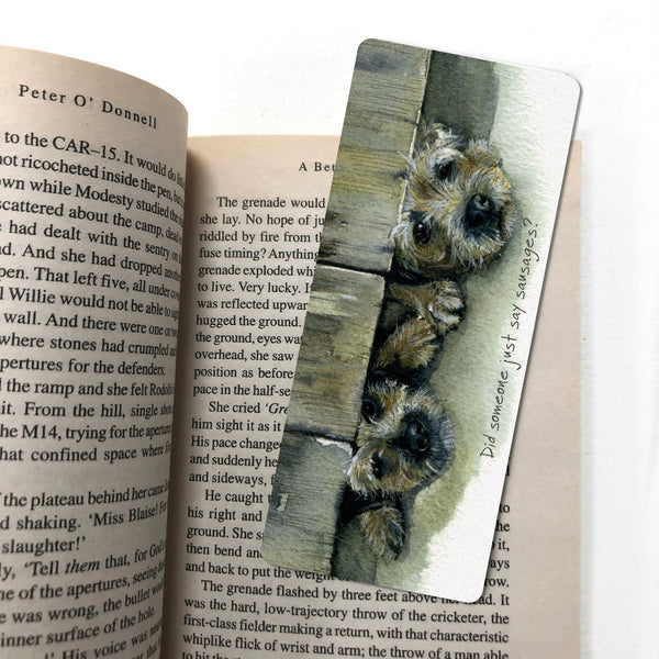 The Little Dog Laughed Border Sausage Bookmark