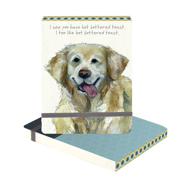 The Little Dog Laughed Retriever Toast Slim Notebook
