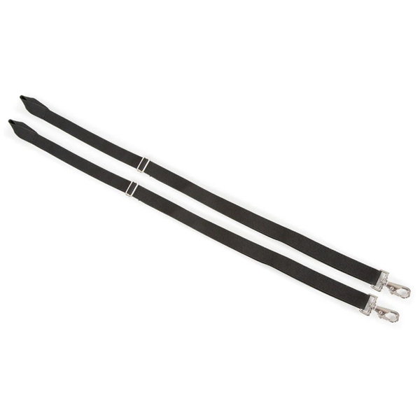 Shires Equestrian Elastic Leg Straps - Black