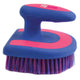 HySHINE Horseshoe Brush - Blue/Pink