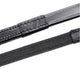 Hy Equestrian Half Rubber Show Reins - Black