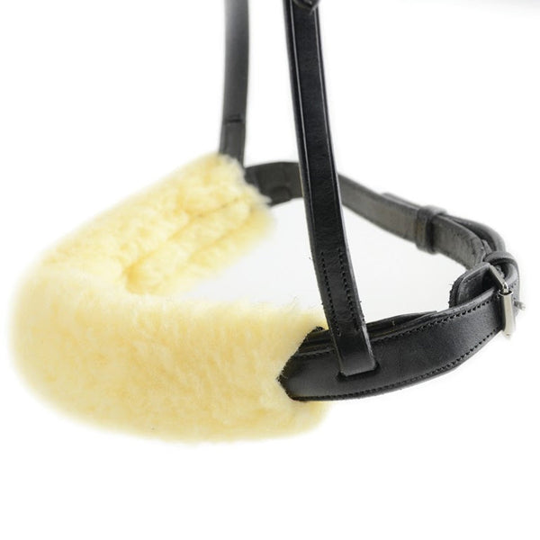 Hy Equestrian Noseband Cover - Natural