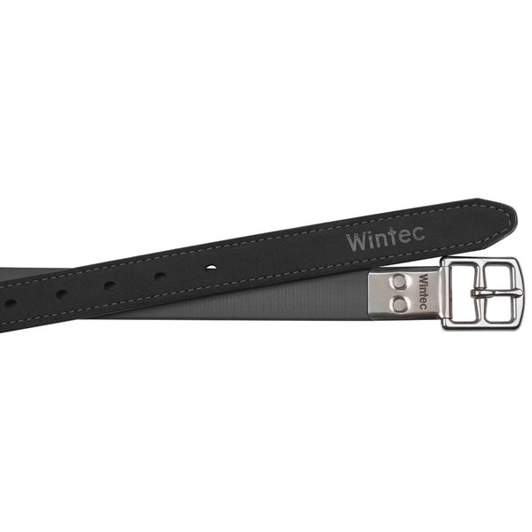 Wintec Slimline Heavy Duty Stirrup Leathers - Black