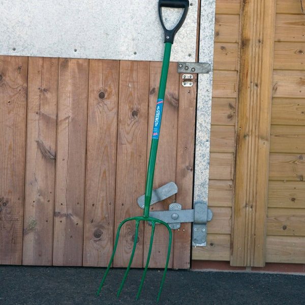 Fyna-Lite Manure Fork - D Handle - Green
