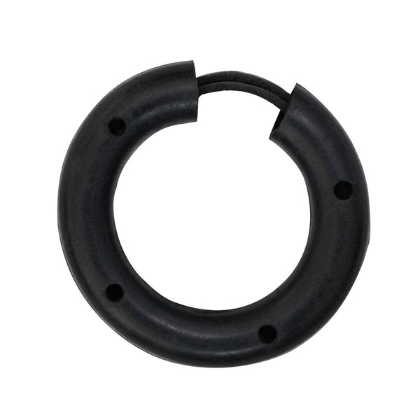 Hy Equestrian Fetlock Ring With Leather Strap - Black