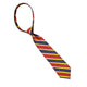 Lurex Stripe Zipper Tie - Navy/Red/ Gold Navy/Red