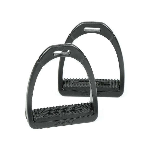 Shires Compositi Childs Premium Profile Stirrups - Black