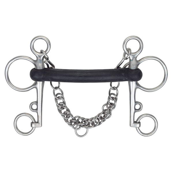 Hard Rubber Mouth Pelham Black Rubber