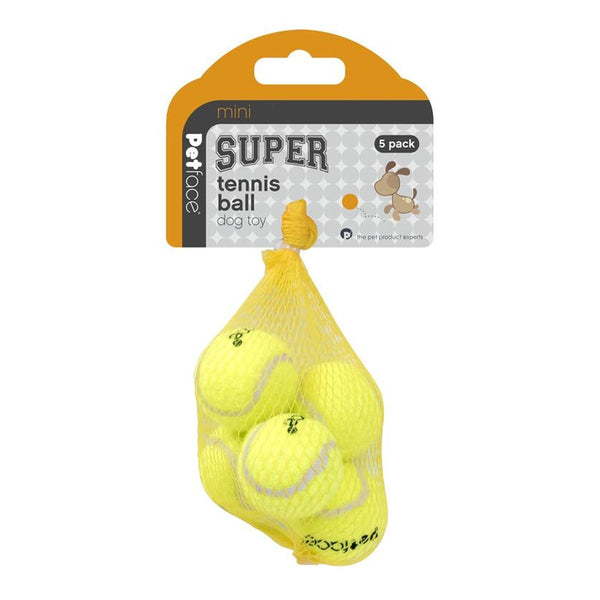 Petface Super Mini Tennis Balls - 5 Pack
