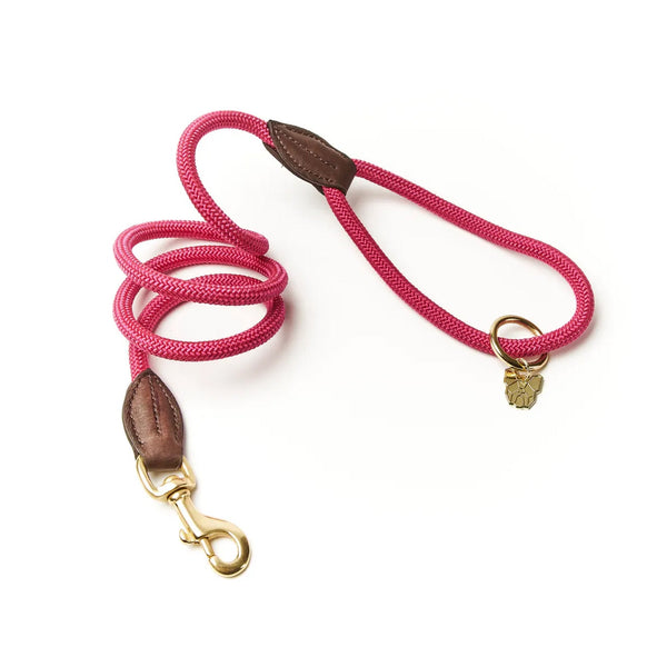 Digby and Fox Fine Rope Lead - Pink