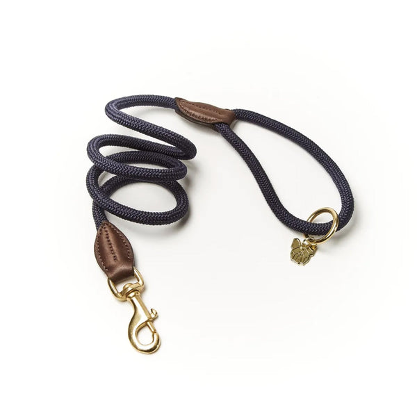 Digby and Fox Fine Rope Lead - Navy