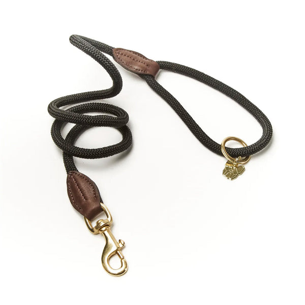 Digby and Fox Fine Rope Lead - Black