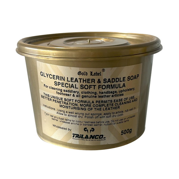 Gold Label Glycerin Leather and Saddle Soap Soft Formula - 500g