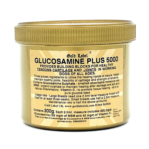 Gold Label Canine Glucosamine Plus 5000 - 300g