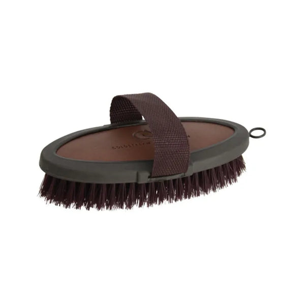 Coldstream Faux Leather Body Brush - Brown/Black