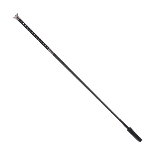 Country Direct Metallic Fleck Handle Riding Whip - Black