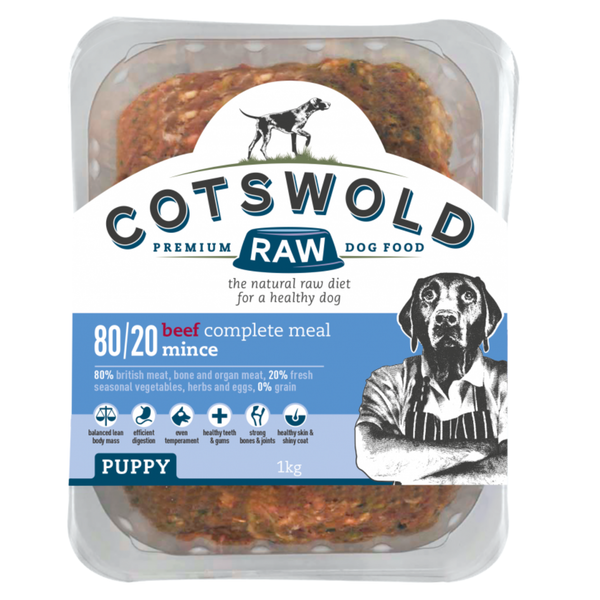 Cotswold Raw Puppy Beef Mince - 1kg
